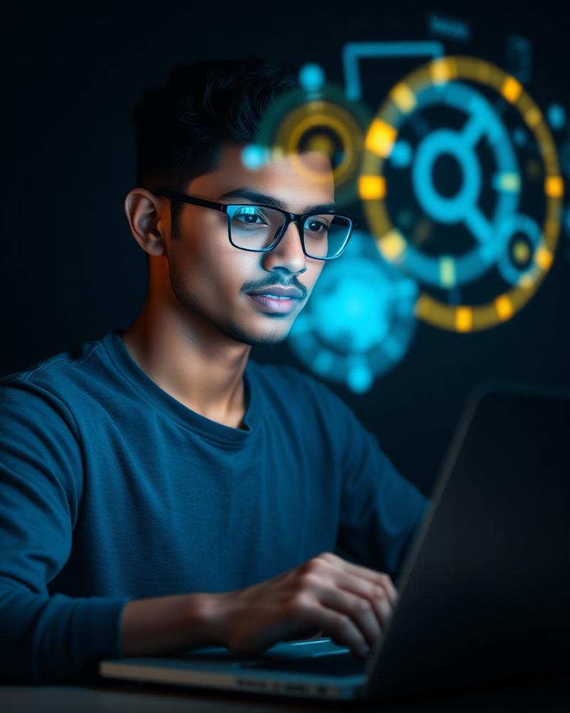 Student using AI tools
